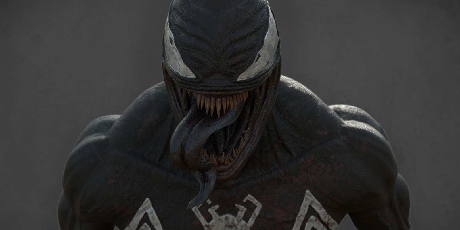 3D fan-art sculpt of Venom, the Marvel symbiote character, created before the film's release