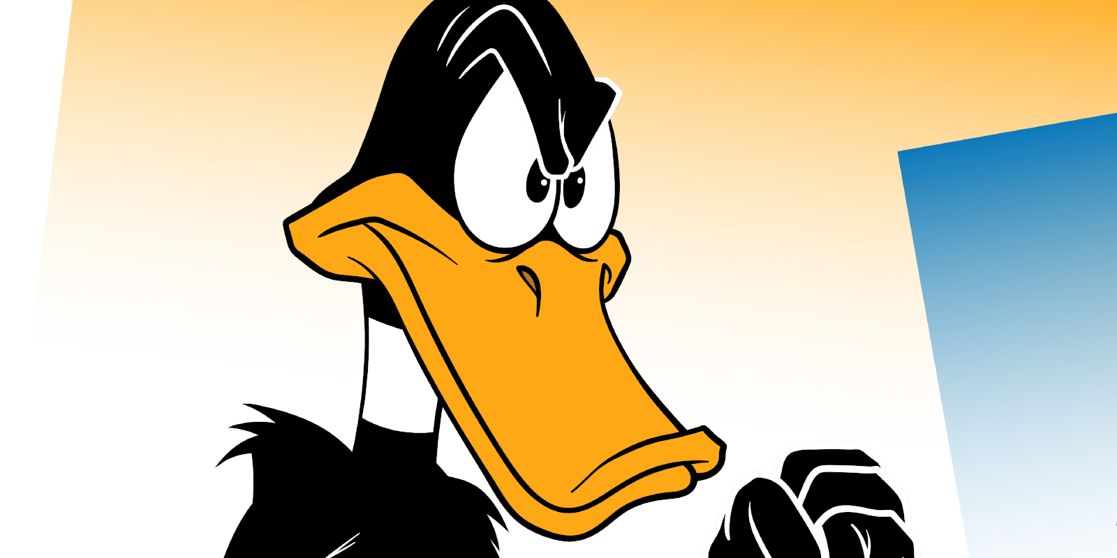 Illustration of Daffy Duck in boxing gear, fan art