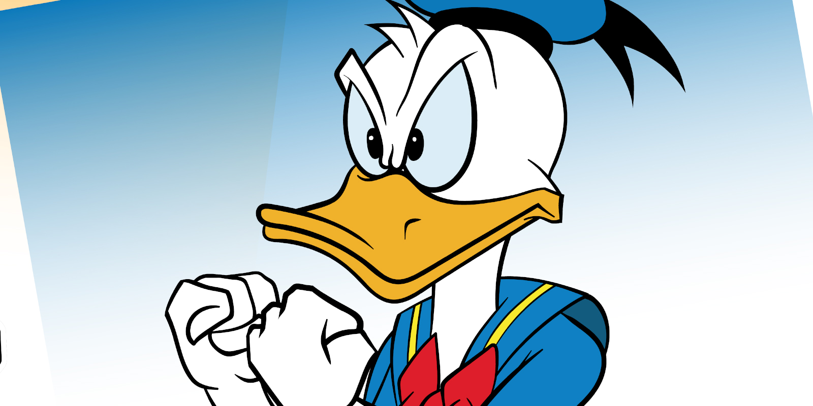Illustration of Donald Duck in boxing gear, fan art